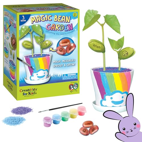 Creativity for Kids Magic Bean Garden, Reveal Magic Messages - Arts and Crafts for Girls and Boys, Easter Basket Stuffers & Unique Gift for Kids (Ages...