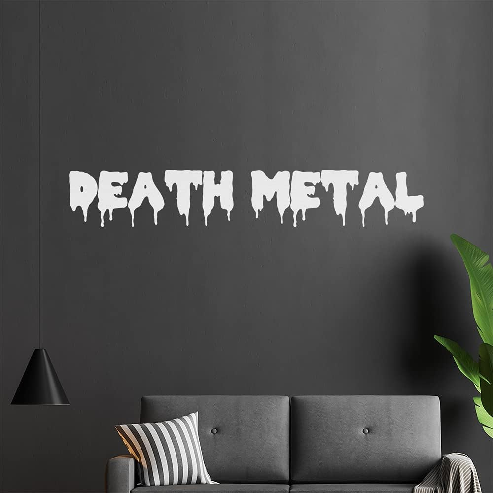 hauptsachebeklebt Kiwi Star Death Metal Hard Rock Wall Stickers Wall Stickers Wall Sticker available in 6 Sizes, 72_hellgrau, 40 x 7 cm