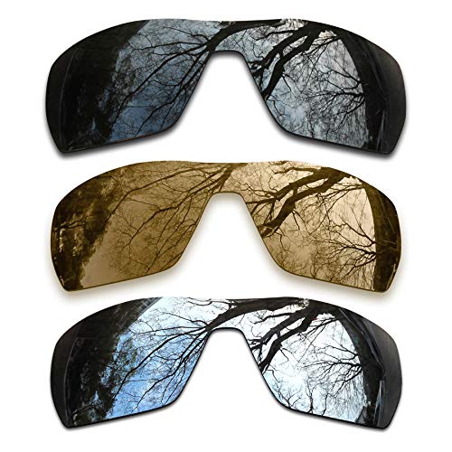 3 Pair Polarized Replacement Lenses for Oakley Offshoot Pack-SBS3