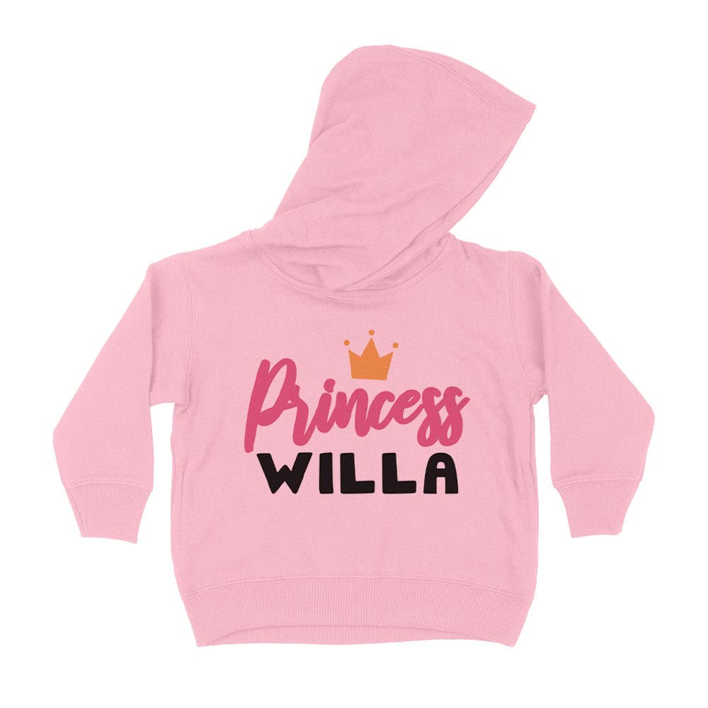 Princess Willa Kids Hoodie Sweatshirt Toddler 2T Light Pink