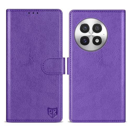 Coque OnePlus 13 violette portefeuille pour bloquer le piratage RFID