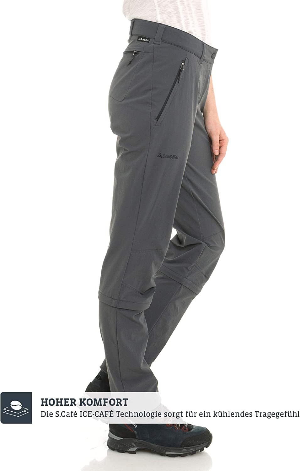 Schöffel Damen Engadin1 Zip Off Hose Zip-Hose Trekkinghose Wanderhose
