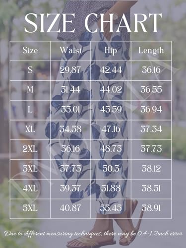 Womens Straight Leg Capri Pants Oil Painting Flower Printed Trousers with Pockets Summer Boho Floral Lounge Pants3