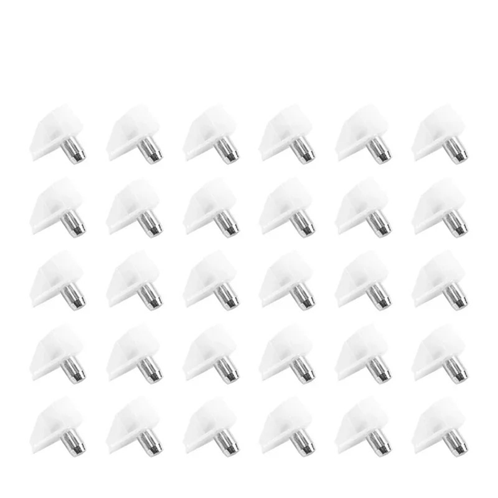 Qvorlth White 250Pcs Shelf Support Pegs Plastic Laminate Studs For Cabinet Wardrobe Closet