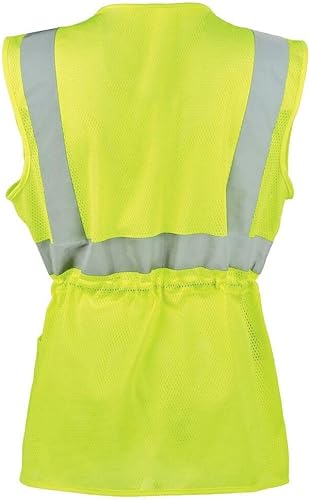 Miniatura 4 de J. J. Keller & Associates, Inc. Chaleco de seguridad de alta visibilidad para mujer con tiras reflectantes, tipo R Clase 2, SAFEGEAR