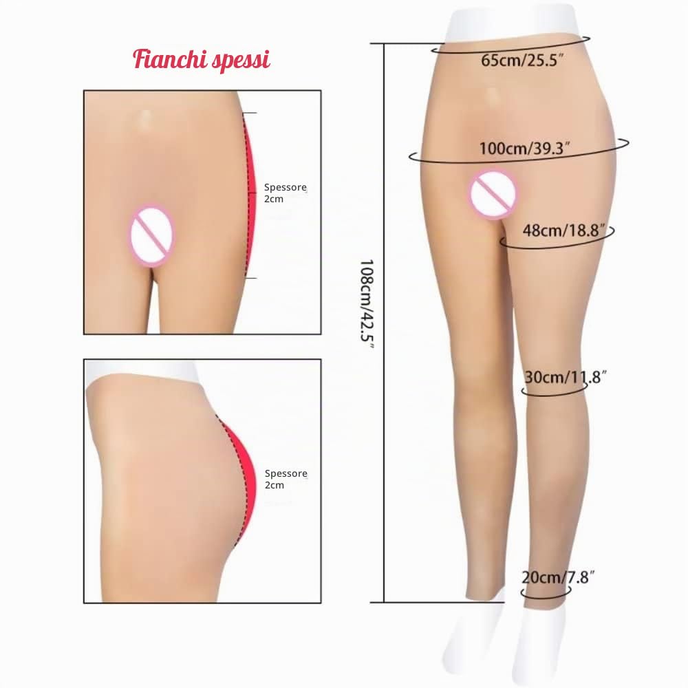 Pantaloni in silicone per crossdressing Mutande con vagina finta realistica Pantaloni per cosplay transgender
