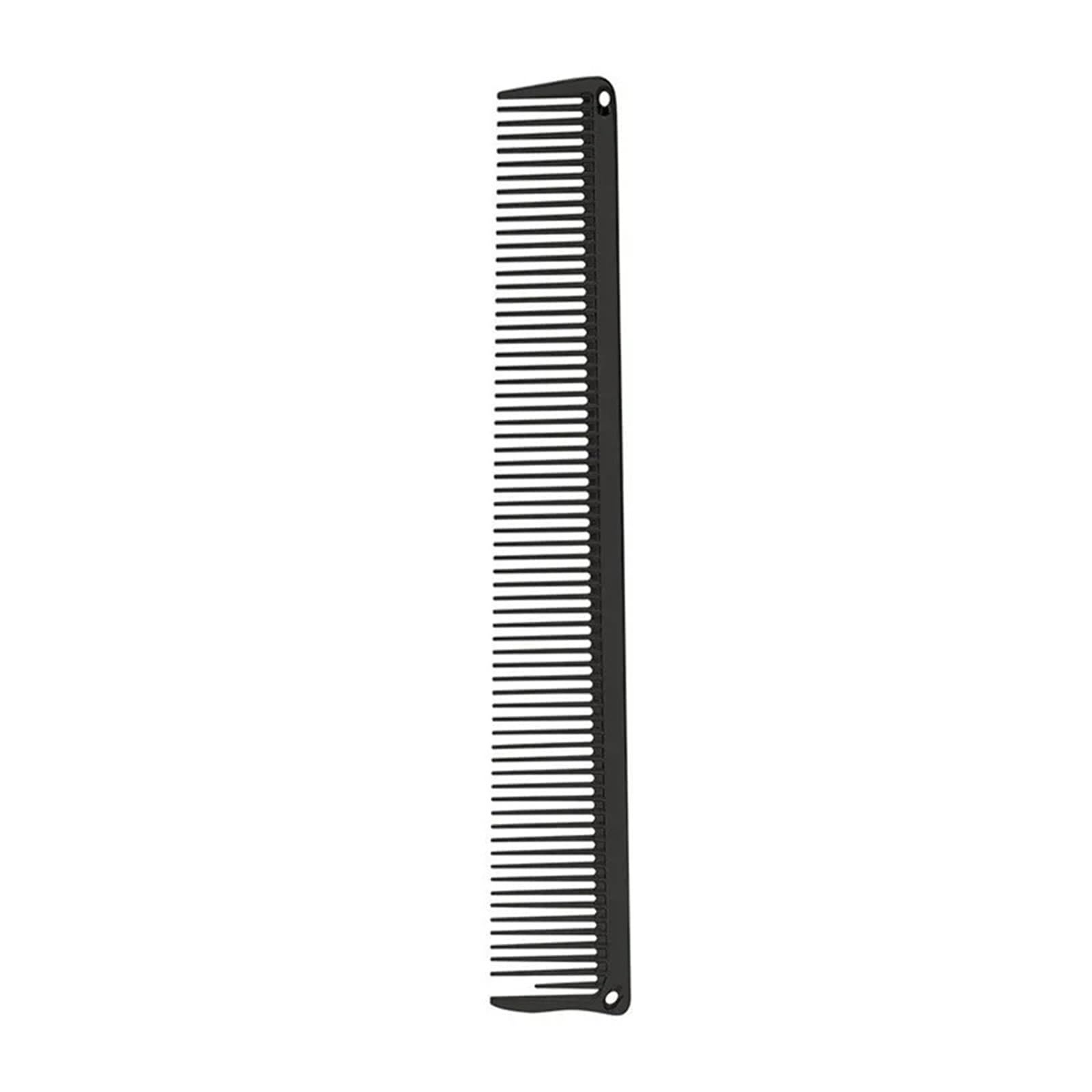 Fine Tooth Comb Professional Hairdressing Combs Aluminium Hair Comb Cutting Parting Brush Barber Accessories Salon Styling Tools(B- Black)