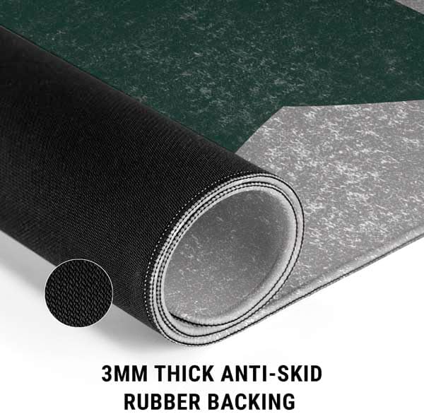 Skinit Extra Large Gaming Mouse Pad - Officially Licensed Michigan State University Grey Spartans Logo Design with Stitched Edges, Waterproof, Non-Slip Rubber Base, Desk Mat for Keyboard & Mouse