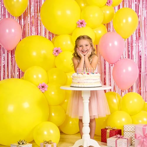 Image of 32Pcs Yellow Big Balloons 18 Inch, Round Large Latex Party Balloons for Birthday Wedding Decorations. (yellow)