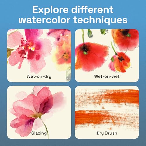 Image of ARTISTRO Watercolor Paint Set - Travel Art Kit - 50 Colors