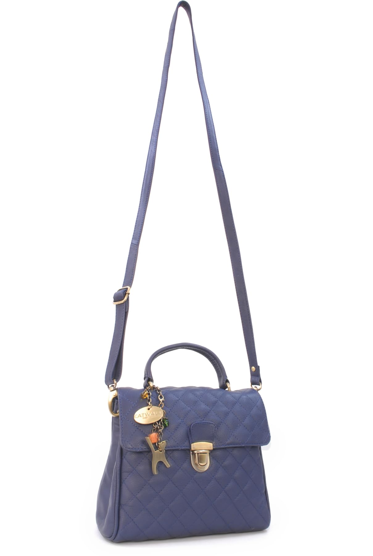 Catwalk Collection Handbags - Bolso de Mano Mediano con Correa Bandolera - Bolso con Asa de Mujer - Bolsito de Piel Acolchado - Hayley