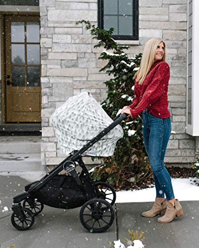 Image of Copper Pearl Nursing Cover for Breastfeeding - Multi-Use Baby Car Seat Cover, Stroller Cover & Breast Feeding Cover Up for Women, Stretchy Breathable High Quality Cover for Boy or Girl, Evergreen