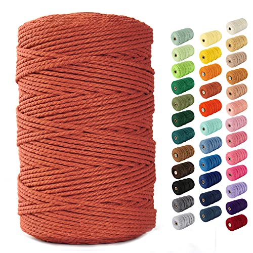Macrame cord 3mm - flexible & soft rope perfect for knots - m…