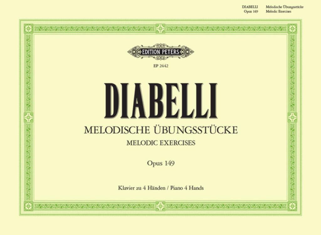 Melodious Exercises Op. 149 for Piano Duet PAPERBACK 9790014011413