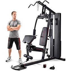 Gimnasio Multifuncional Marcy Marcy MKM-81010 Home Gym - Resistencia de 131 kg - con polea Alta y Baja