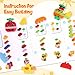 ekuzi Creative Building Blocks - 116 Pieces Large-Size Blocks, Build Train Animal, Ideal STEM Toy for 3 Year Old Kids
