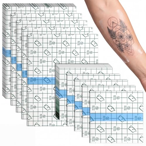 Image of Nuanchu 60 Pcs Tattoo Bandage Waterproof Adhesive Plastic Skin Cover