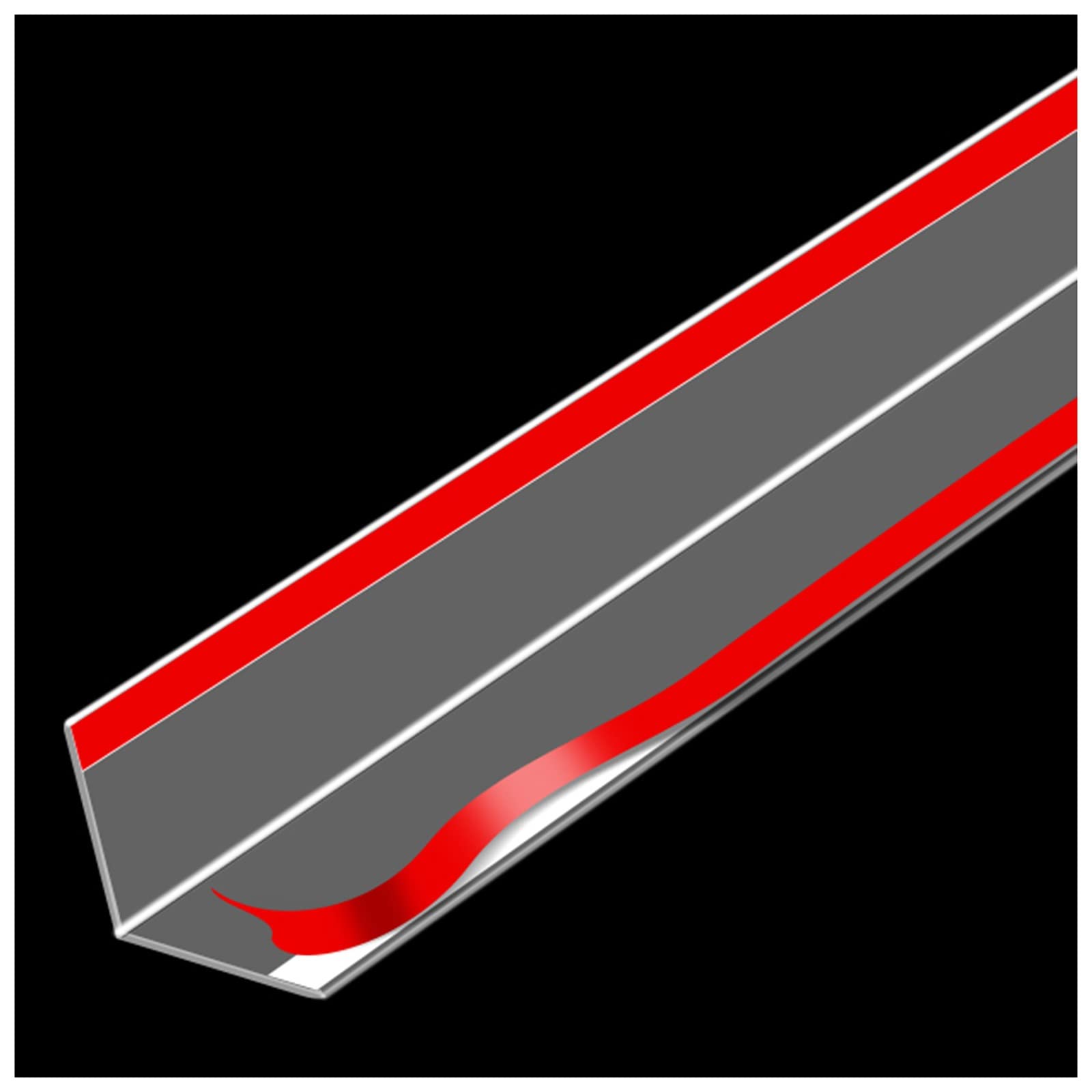 protezione per bordi e spigoli Scudo d'angolo per adesivo per pareti, Striscia di rifinitura per paraspigoli anticollisione in PVC durevole, Protezioni per bordi per scheggiature di vernice, Strappi