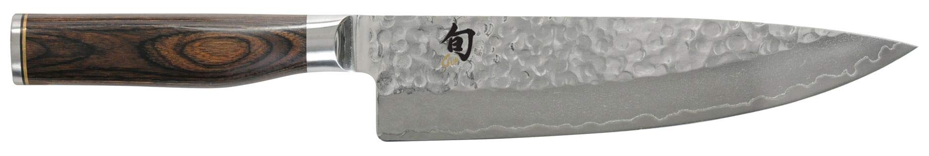 KAI Shun – Cuchillo de chef Tim Mälzer Premier TDM 1706 – Cuchillo japonés ultraafilado + tabla de cortar 100% hecha a mano única, 30 x 22 cm