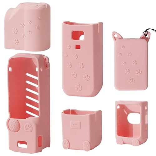 founist Case Für DJI Osmo Pocket 3 Zubehör, Silikonhülle Für DJI Osmo Pocket 3 Case, 6 teiliges Pink