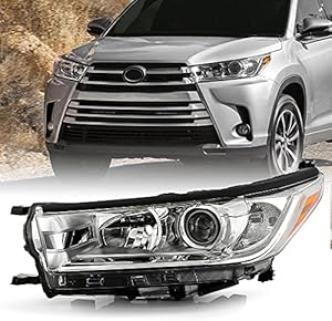 ACANII - For [Non-LED DRL Model] 2017 2018 2019 Toyota Highlander LE XLE Projector Headlight Headlamp Left Driver Side