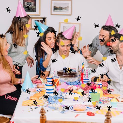 Image of 100PCS Male Dancers Bachelorette Confetti Bachelorette Table Confetti MEN Scatter Confetti Single Party Sparkles for Bridal Shower Theme Party Bachelorette Decor Supplies