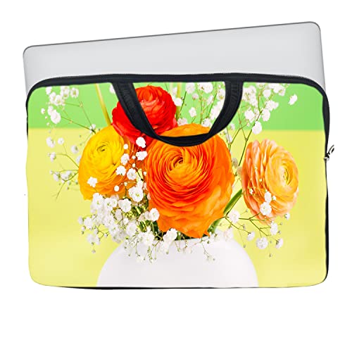 Image of TheSkinMantra Chain Laptop Sleeve Bag Compatible with Laptop /Macbooks /Chrombook /Notebook /Zbook (11.6 Inch [Handle], Fresh Rose)