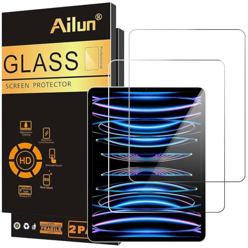 Ailun Screen Protector for iPad Air 4/5 Generation[10.9 Inch 2022 5th &2020 4th] iPad Pro 11 Inch Display[2022&2021&2020&2018 Release] Tempered Glass [Face ID & Apple Pencil & Case Compatible][2 Pack]