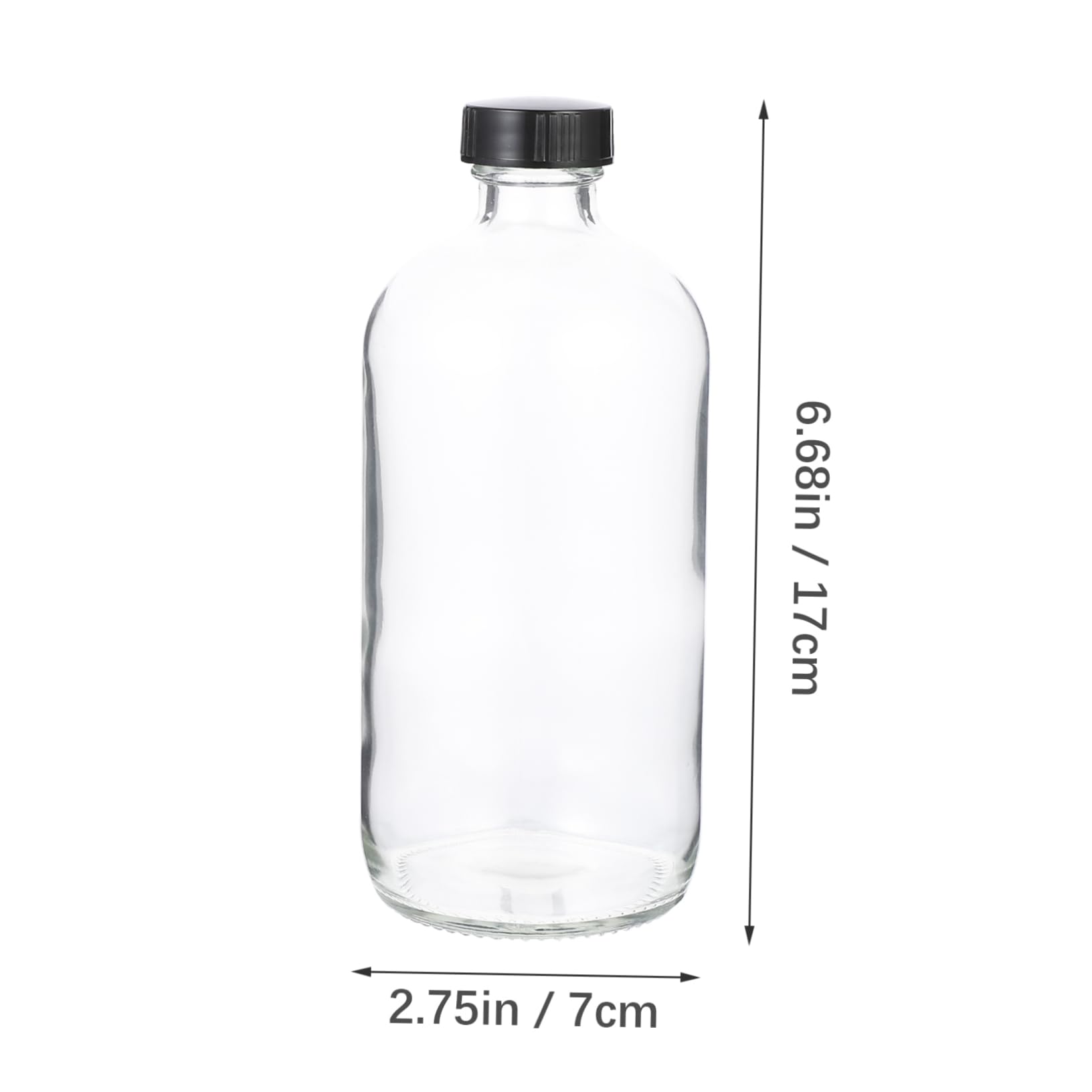 Unomor 6 Pack Reagent Bottles Chemical Bottles Non-slip Bottom for Safe Use Random