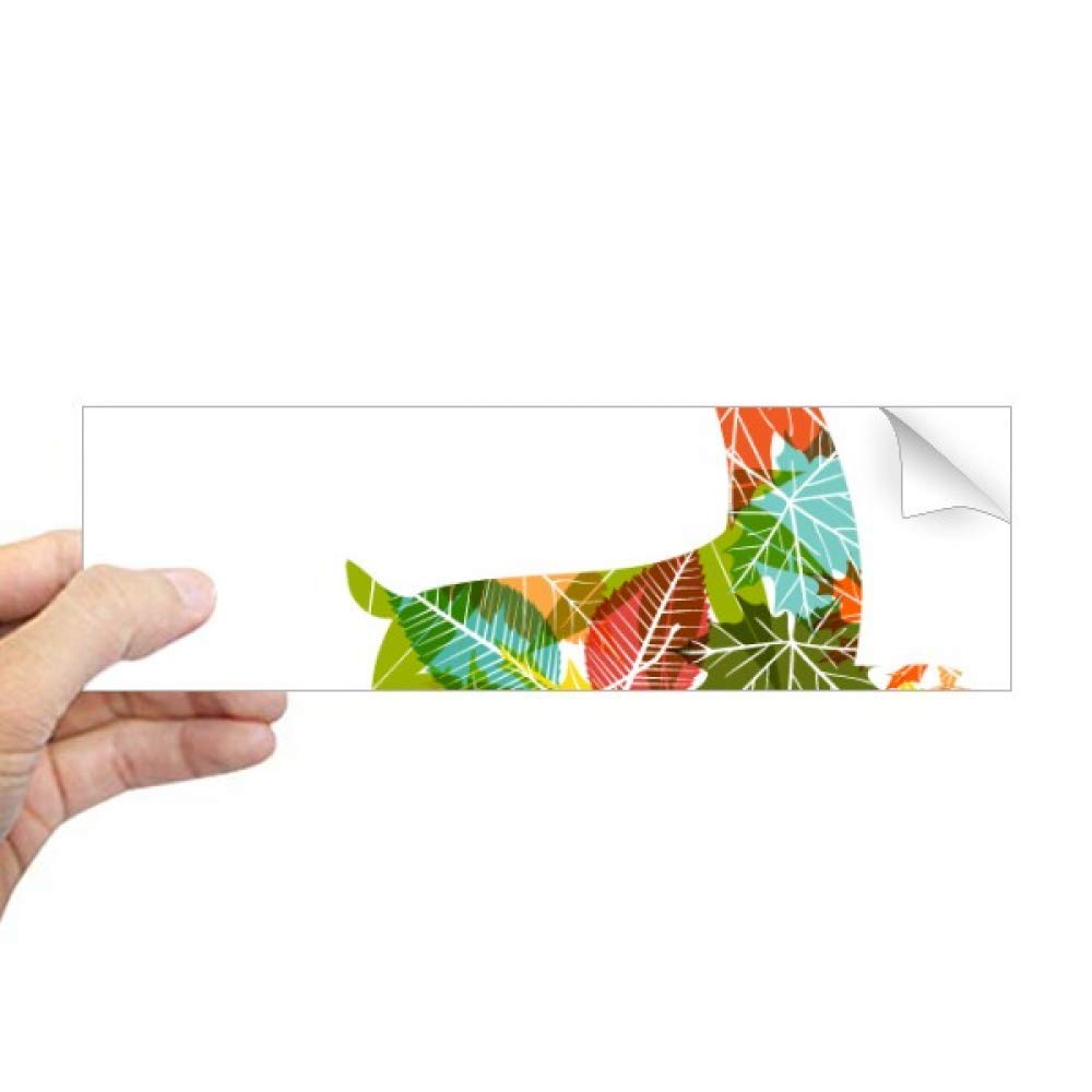 Sticker de fenêtre occultant et repositionnable motif feuille de sapin de Noël