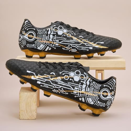 Image of AVANT Men's HustleX Football Shoes - Cushioned Insoles, Anti Skid with Rubber Studs, Lightweight Turf Football Shoes