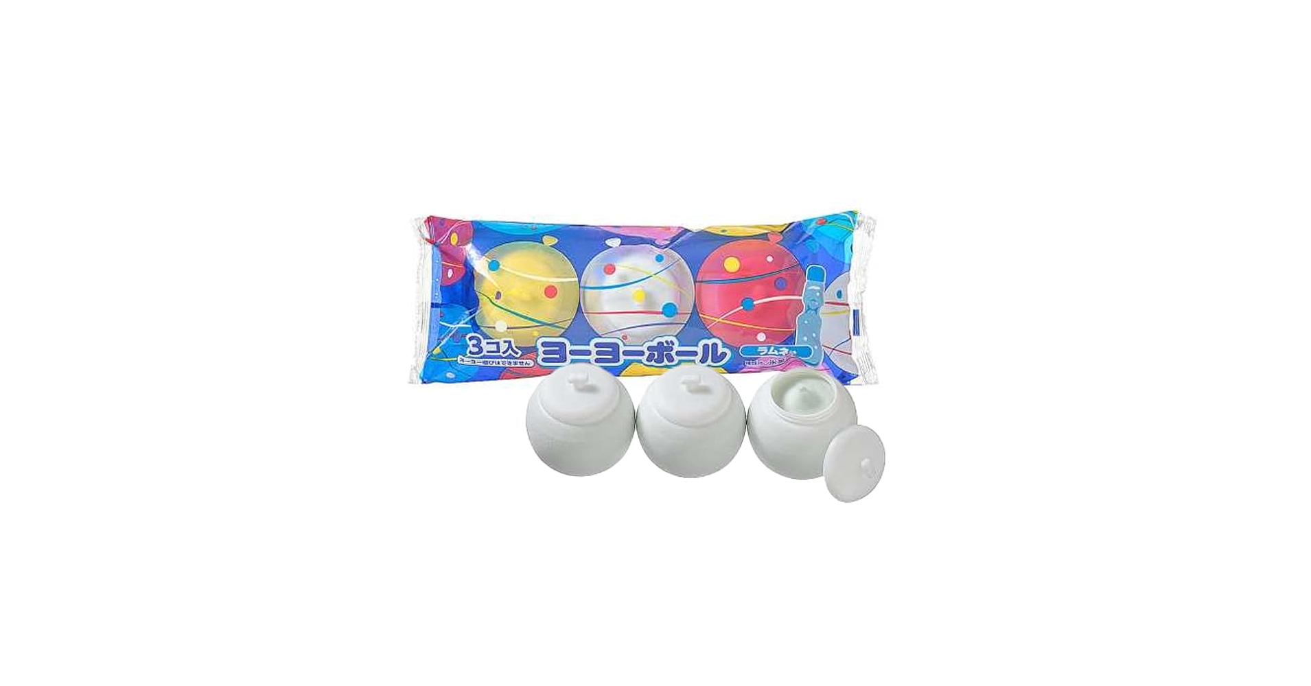 Amazon.co.jp: ヨーヨーボール ×1袋(3個入) アイス カップアイス