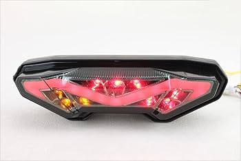 N2]065090-96 ポッシュ MT-09 LEDテールランプユニット 赤 Amazon | ウインカー付 LEDスモークテールランプ バイク用
