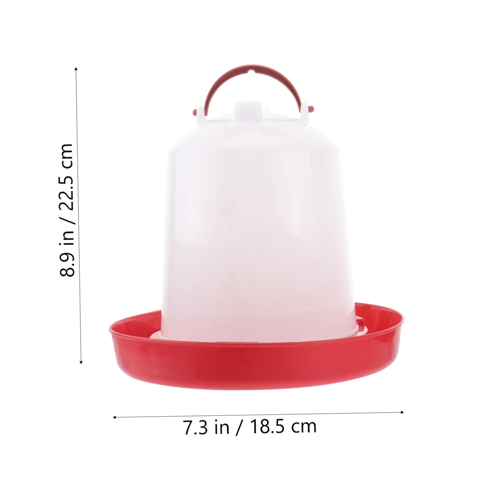 Abaodam 2Pcs Farm Poultry Water Feeder Plastic Water Containers for Chickens Ducks Geese Design for Home Farm Use for Beginner Breeders