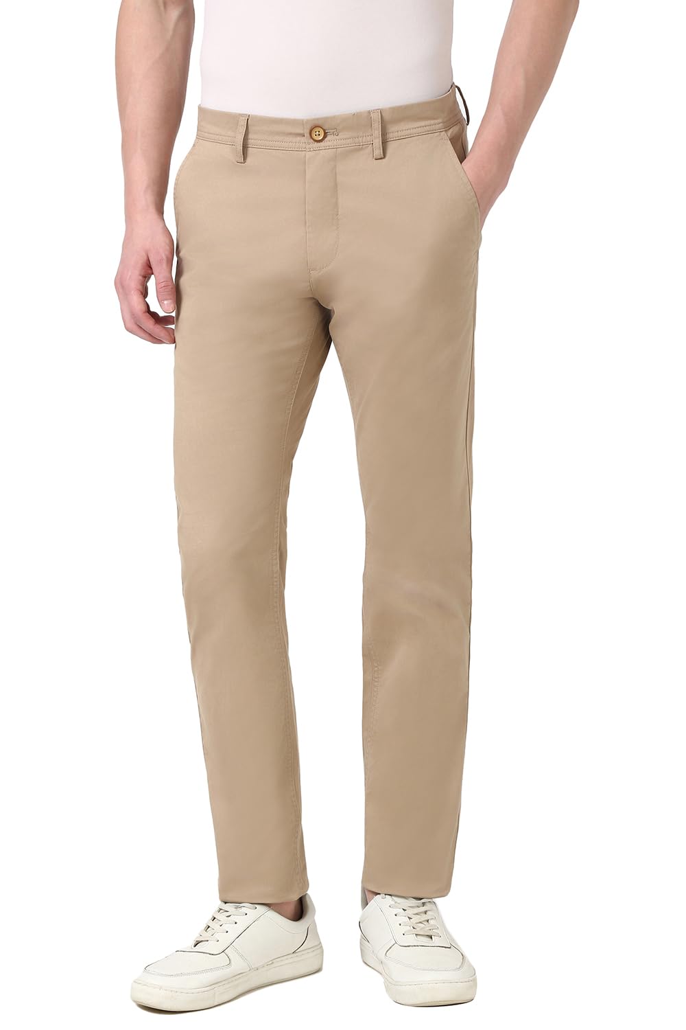 peter england Men's Skinny Fit Mid Rise Premium Casual Trouser Chinos-picture-21
