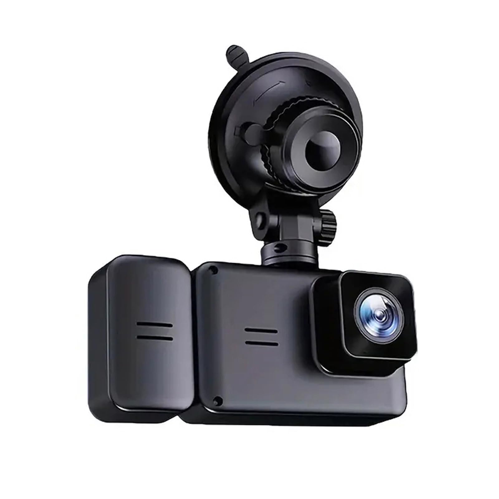 Kamera samochodowa DVR 1080P z 3 obiektywami do sedanów, ciężarówek i SUV-ów, kamera samochodowa z widokiem z przodu i z tyłu, 2-calowy ekran, sterowanie za pomocą aplikacji (Z Wi-Fi)