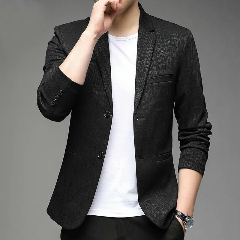 Men's Spring Autumn Casual Plaid Blazer2