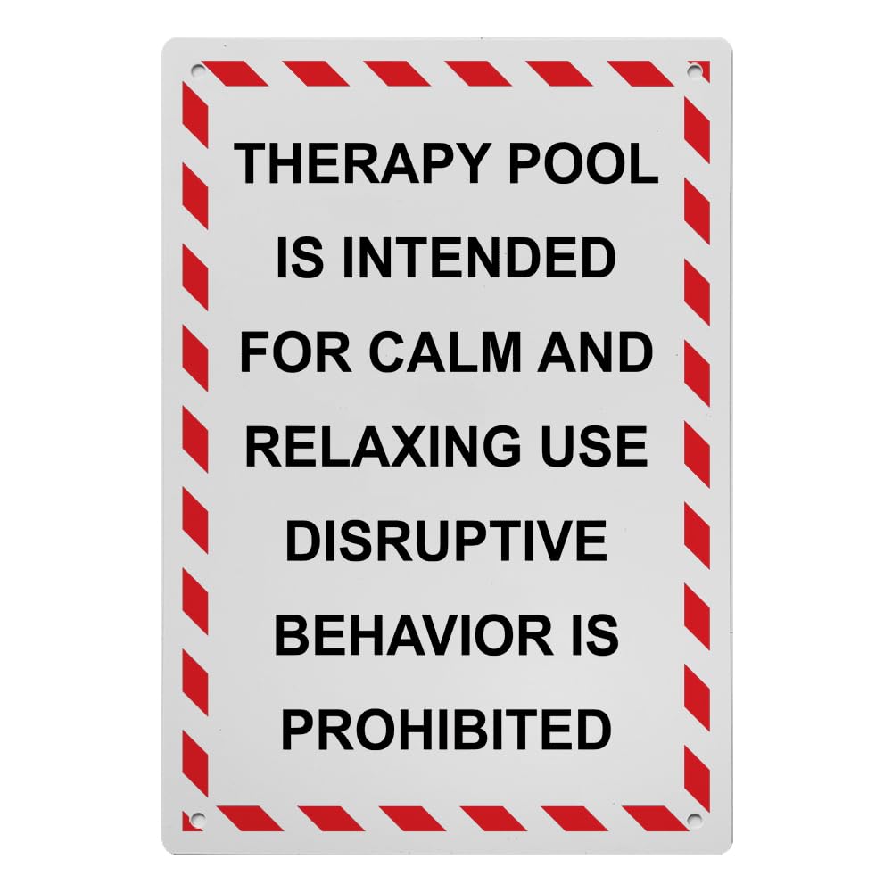 Therapy Pool Is Intended For Sign, 8.5 x 11 in