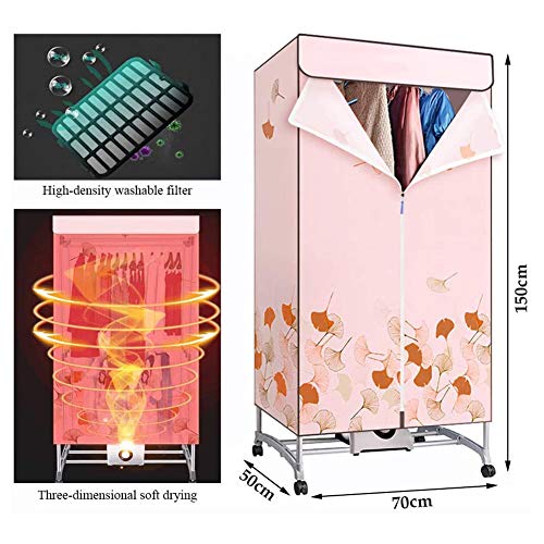 Asciugatrice, Stendibiancheria Elettrico Portatile A 2 Livelli Capacità 33 Libbre Asciugatrice Pieghevole A Risparmio Energetico PTC Asciugatura Rapida Ed Efficiente Timer Automatico Digitale, 1000 W - Image 3