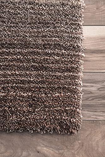 Image of SWEET HOMES. Super Ultra Soft Shaggy Handcrafted Anti-Skid Silk Touch Carpet. Size 3X5 Feet, Colour, B6 Blue /Ivoryy