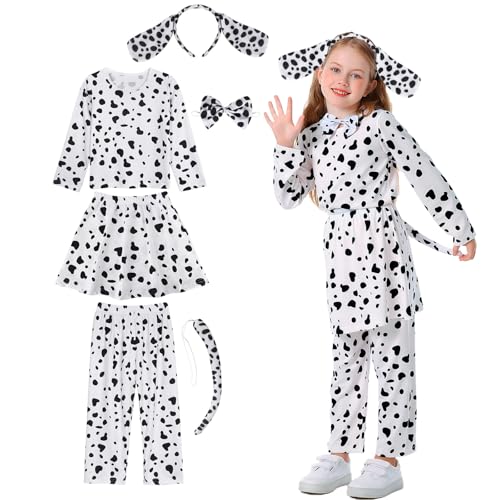 Disfraz de dálmata para niños con accesorios
