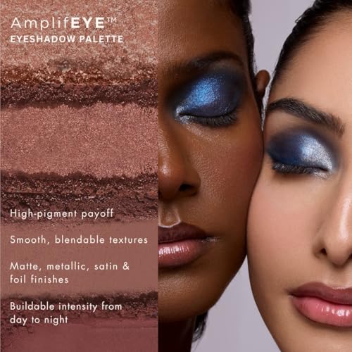 Image of HYUE AmplifEYE Eyeshadow Palette - 6 Shades | Biscotti Crumble | Highly Pigmented Shades | Matte, Metallic, Satin & Foil | Long Lasting | Smooth Blendable Texture | All Skin Types