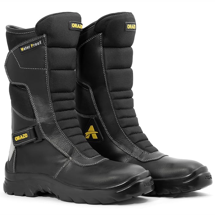Image of ORAZO IBIS TRAIL - Water-PROOF - CE Certified - EN13634:2017 - Level 2,2,2,1 - Motorcycle Riding Boots