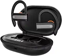 Fone de Ouvido Bluetooth Esportivo 5.4 com Gancho Som HD, Bateria Duradoura, Resistente à Suor IPX5, Cancelamento de Ruído, Microfone, LED Display e Conexão Sem Fio Estável para Corrida e Academia