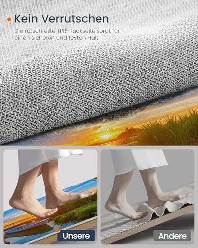 Tapis salon vert émeraude antidérapant et moquette lavable douce - 6
