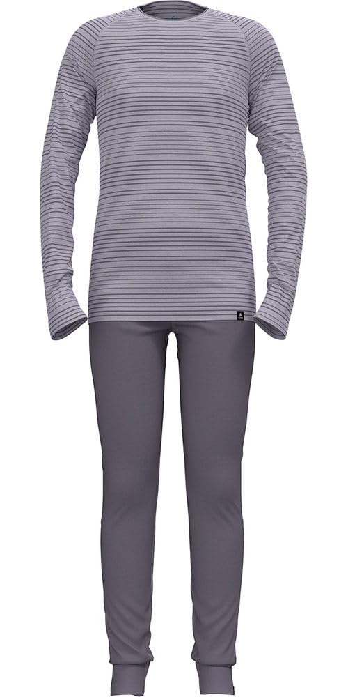 Odlo Kids Base Layer Set Uniseks - dzieci Odlo Thermounterwäsche Kinder Merino 200 I Winterleggings und Langarm Thermoshirt Mädchen Jungen