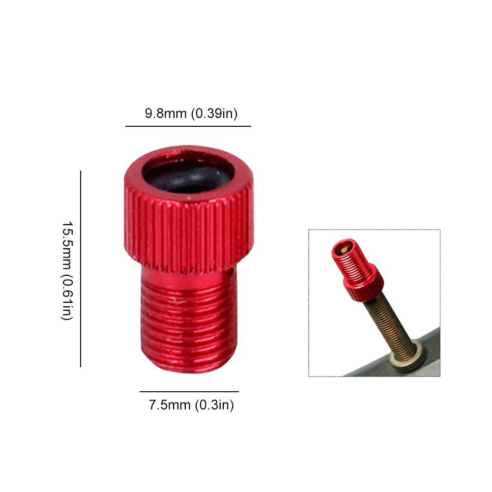 Adapter do zaworu ze stopu aluminium, konwertuj presta na schrader