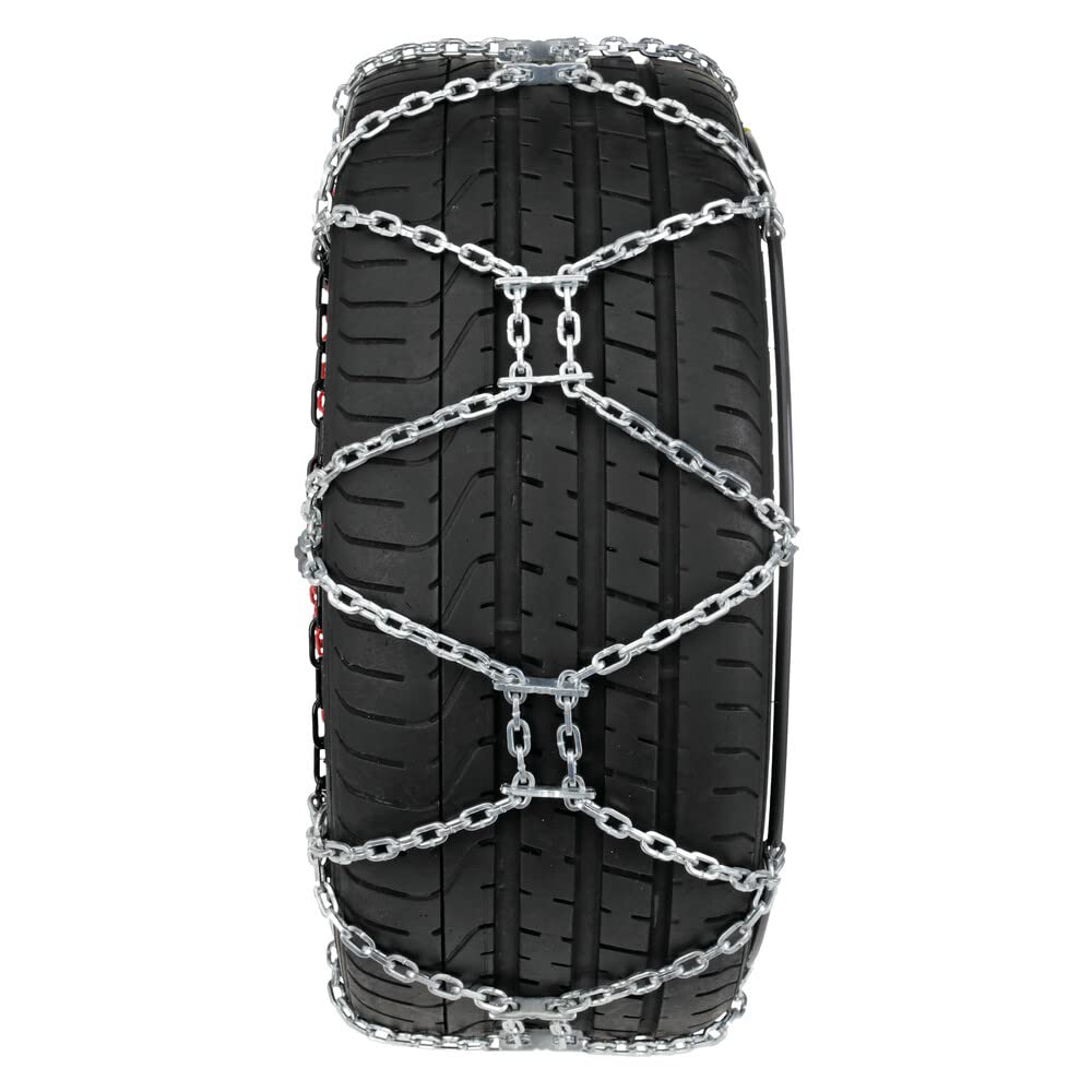 Chaînes à Neige 225 50 R17 Acier 9 Mm - Homologuées, Modèle Croisillons, Montage Rapide, Tapis Et Gants Inclus