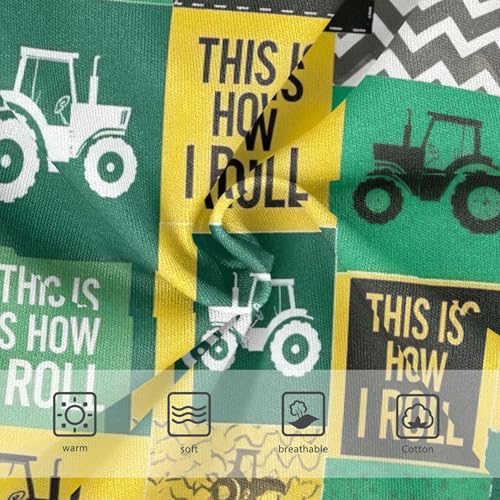 Toddler Underwear Floral 2t Cotton Little Girl Panties Personalized Underpants Briefs Green Yellow Tractors Prints3