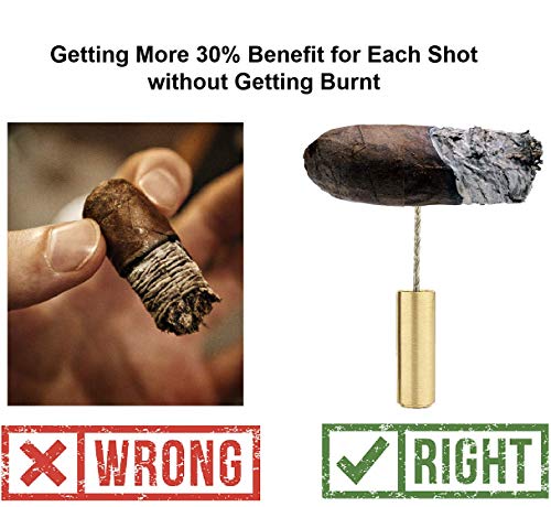 Cigar Draw Enhancer Tool Qboso Travel Cigar Draw With Wooden Case,Getting More 30% Benefit For Each Shot. (Simple) #TOP2
